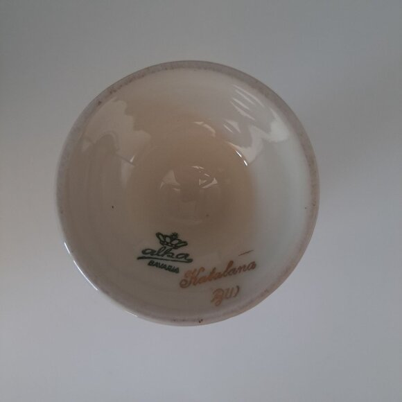 Vintage Alka Bavaria Kathalena Porcelain Vase With Gold Floral Design - Picture 10 of 12